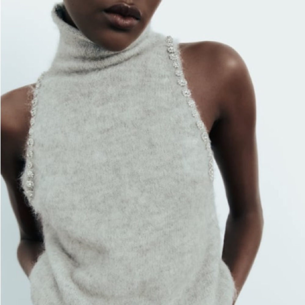 Zara Sleeveless Jewel Top
